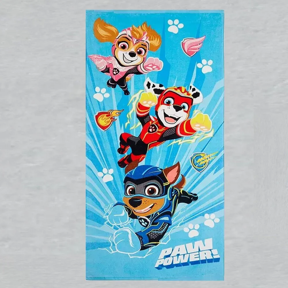 Paw Patrol Paw Power! Beach Towel Measures 28 x 58 inches